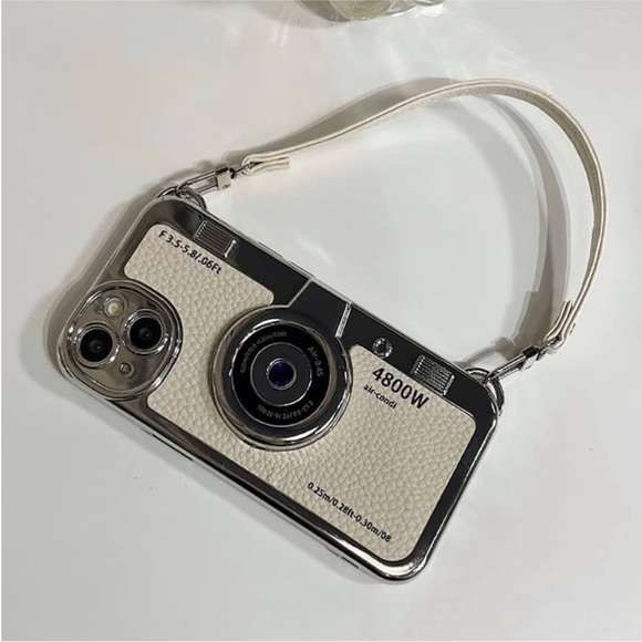 iPhone 16 Trendy Vintage Camera Soft case w/ Strap-One - Picture 2 of 5
